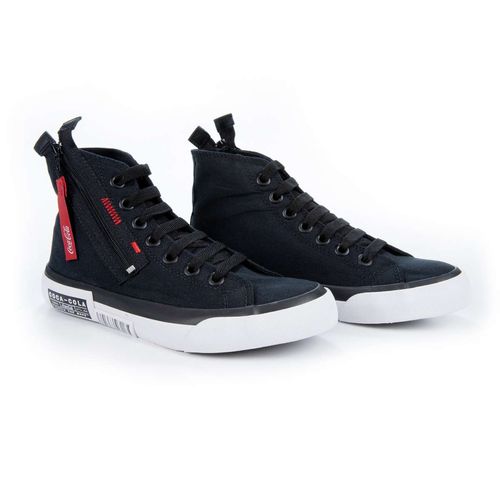 Tênis Coca-Cola Shoes Atlanta Wave Zipper Preto