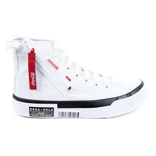 Tênis Coca-Cola Shoes Atlanta Wave Zipper Branco