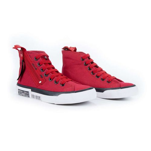 Tênis Coca-Cola Shoes Atlanta Wave Zipper Vermelho Preto