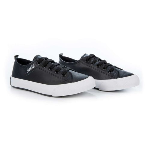 Tênis Coca-Cola Shoes Atlanta Leather Coke Preto