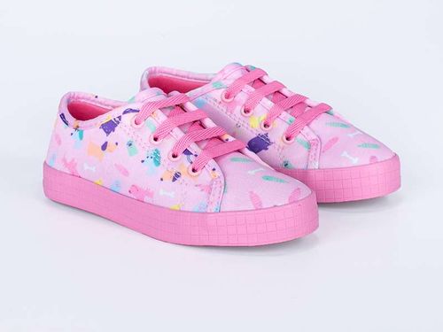 Tênis Infantil Diversão Pet Lover Rosa