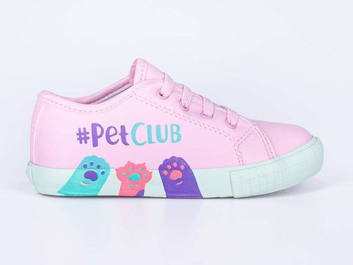 Tênis Infantil Diversão Pet Club Rosa