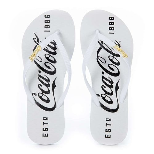 Chinelo Coca-Cola Shoes 1886 Branco