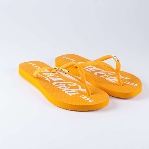 Chinelo Coca-Cola Shoes 1886 Amarelo
