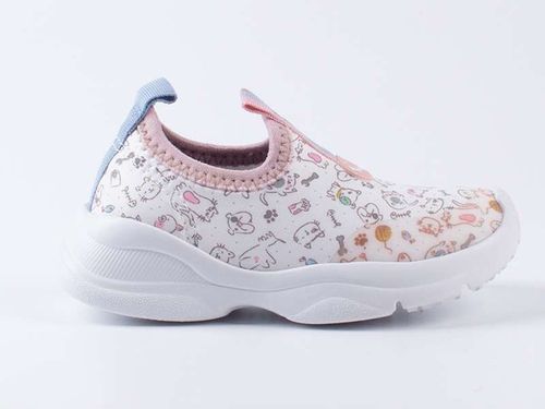 Tênis Infantil Diversão Pet Friends Branco