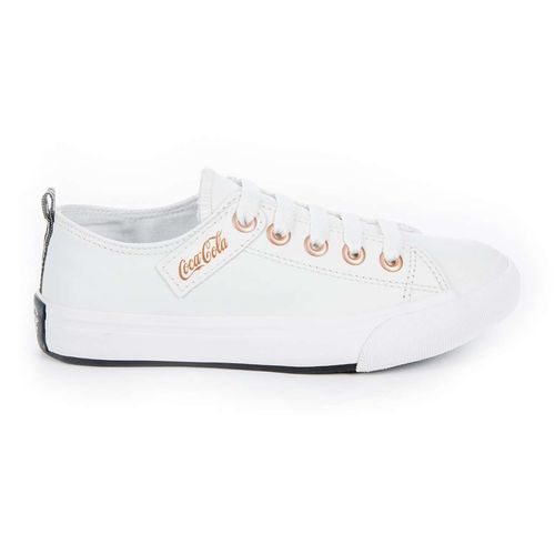 Tênis Coca-Cola Shoes Atlanta Leather Coke Branco Cobre