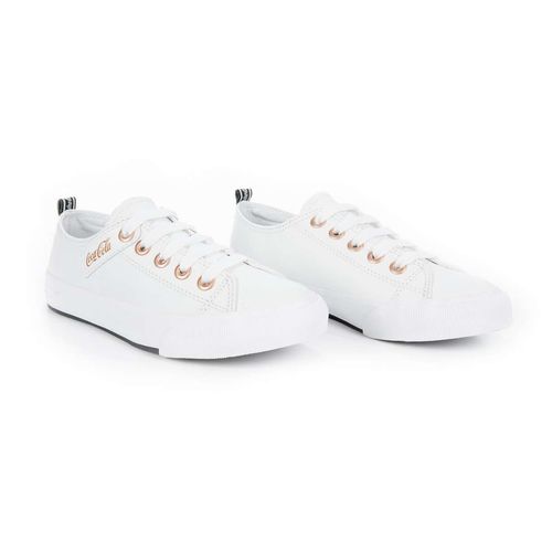 Tênis Coca-Cola Shoes Atlanta Leather Coke Branco Cobre