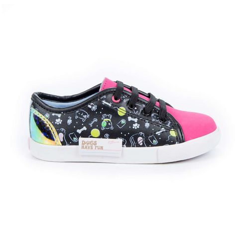 Tênis Infantil Diversão Pet Fun Preto