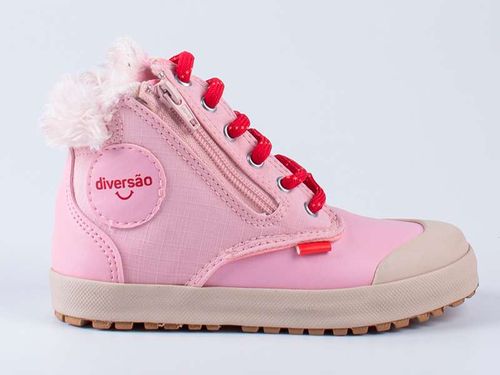 Tênis Infantil Diversão Acamp Rosa Vermelho