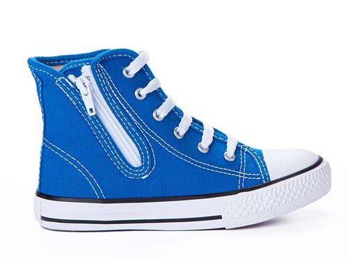Tênis Infantil Diversão Canvas Hight Colors Blue