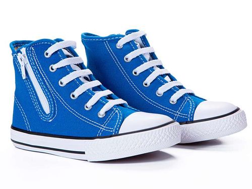Tênis Infantil Diversão Canvas Hight Colors Blue