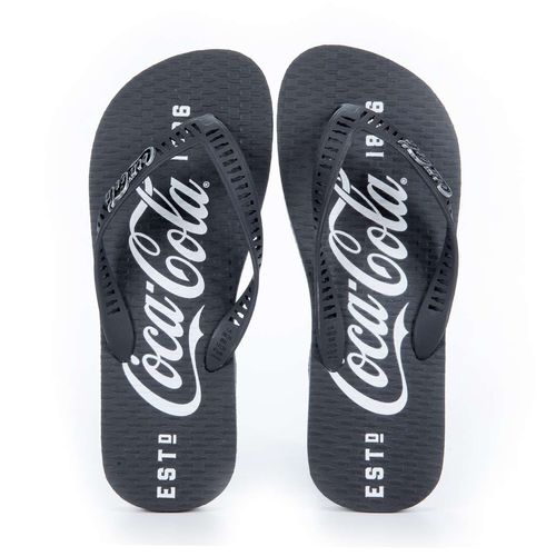 Chinelo Coca-Cola Shoes 1886 Masculino Preto