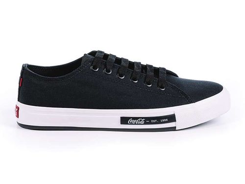 Tênis Coca-Cola Shoes Daytona Classic Canvas Preto