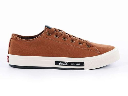 Tênis Coca-Cola Shoes Daytona Classic Canvas Caramelo