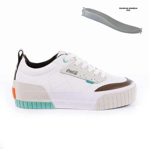 Tênis Coca-Cola Shoes Rio Coast Branco Multicol