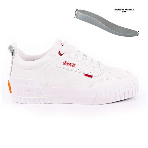 Tênis Coca-Cola Shoes Rio Coast Branco