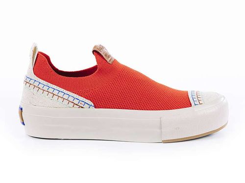 Tênis Coca-Cola Shoes Angra Boho Knit Laranja