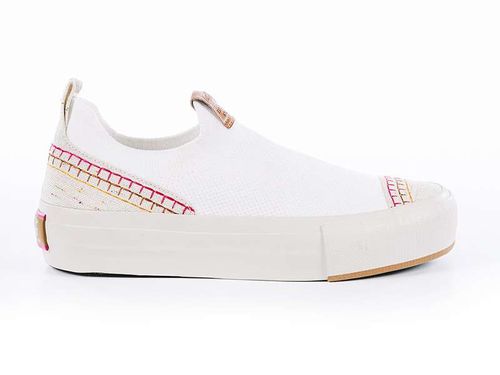 Tênis Coca-Cola Shoes Angra Boho Knit Branco