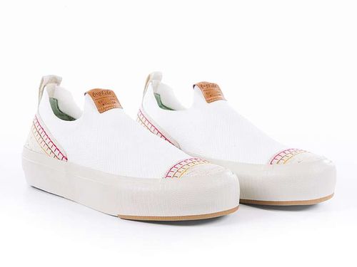 Tênis Coca-Cola Shoes Angra Boho Knit Branco