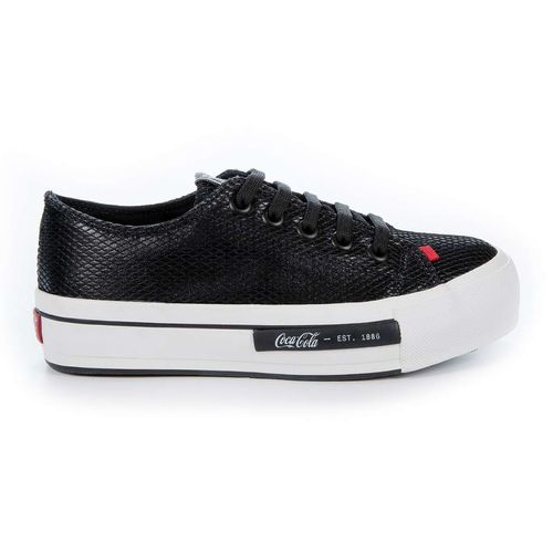 Tênis Coca-Cola Shoes Daytona Plataforma Blaze Preto