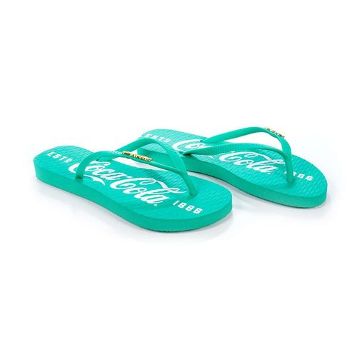 Chinelo Coca-Cola Shoes 1886 Verde Escuro