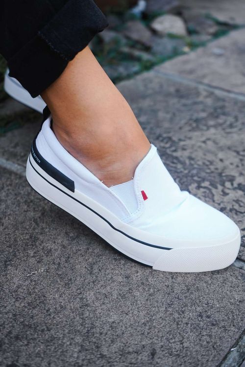 Tênis Coca-Cola Shoes Atlanta Plataforma Canvas Branco