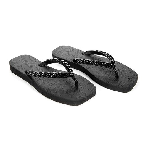 Chinelo Coca-Cola Shoes Square Bubbles Preto Preto