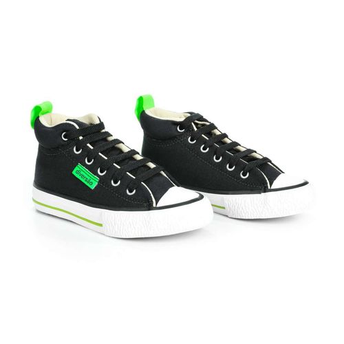 Tênis Infantil Diversão Mini Kim Preto Verde
