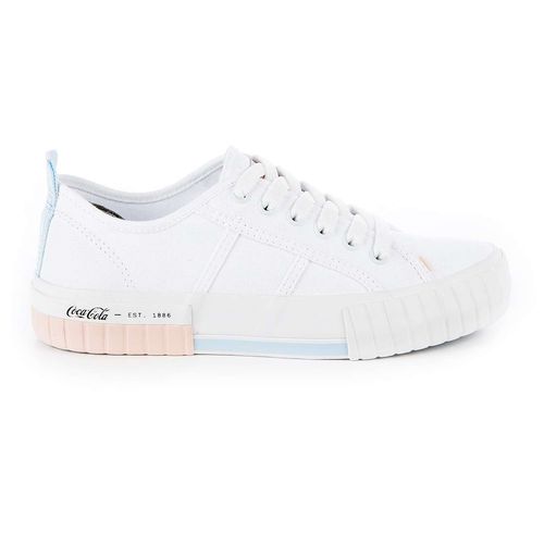 Tênis Coca-Cola Shoes Copacabana Branco Rosa Cel