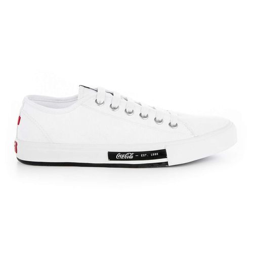 Tênis Coca-Cola Shoes Daytona Classic Canvas Branco