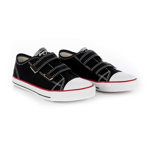 Tênis Infantil Diversão Canvas Velcro Preto
