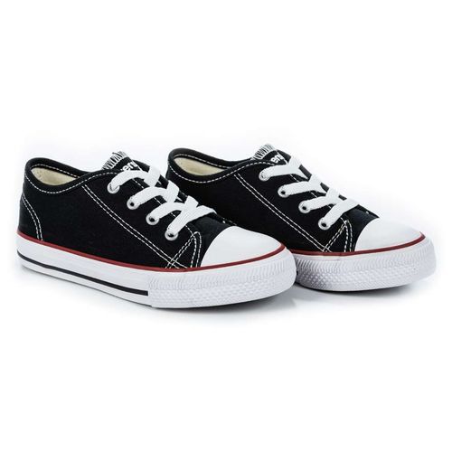 Tênis Infantil Diversão Canvas Low Preto