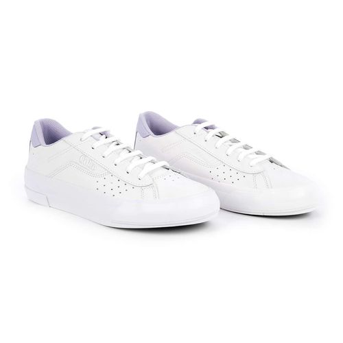 Tênis Coca-Cola Shoes Aura Leather Branco Lilas