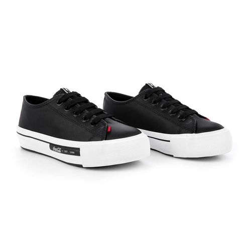 Tênis Coca-Cola Shoes Daytona Plataforma Town Preto