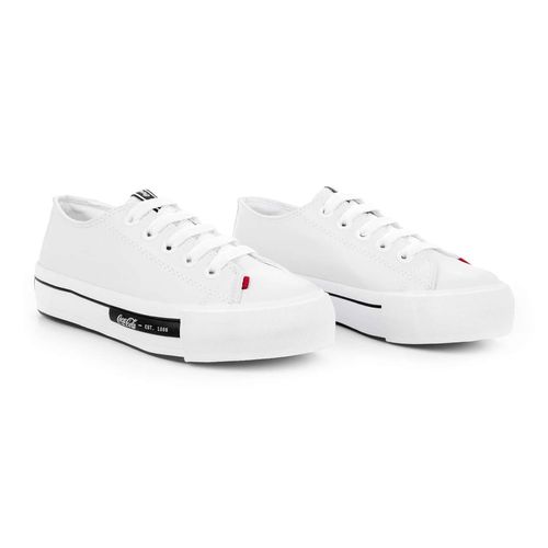 Tênis Coca-Cola Shoes Daytona Plataforma Town Branco
