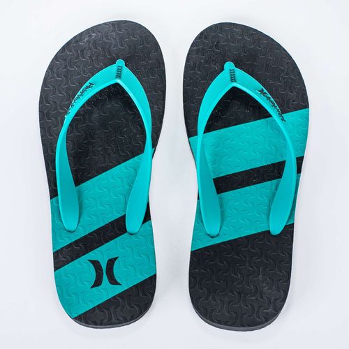 Chinelo Hurley Boulder Preto Verde