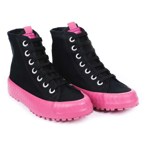 Tênis Street Camila Preto Pink
