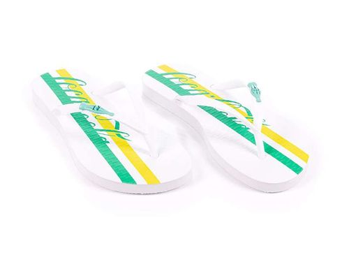 Chinelo Coca-Cola Shoes Sport Bands Branco Verde Br