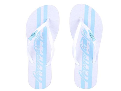 Chinelo Coca-Cola Shoes Sport Bands Branco Branco