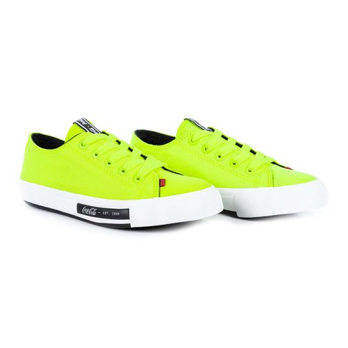 Tênis Coca-Cola Shoes Daytona Neon Amarelo