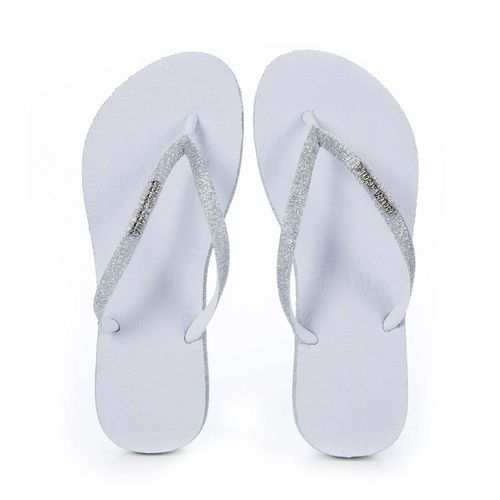 Chinelo Coca-Cola Shoes Glitter Shine Sandal Branco