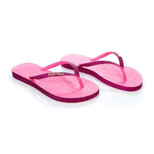 Chinelo Coca-Cola Shoes Glitter Shine Sandal Rosa