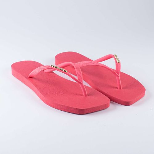 Chinelo Coca-Cola Shoes Square Sandal II Rose Rose