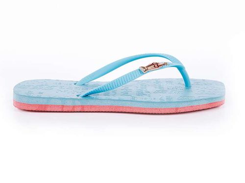 Chinelo Coca-Cola Square Bicolor Rose Azul