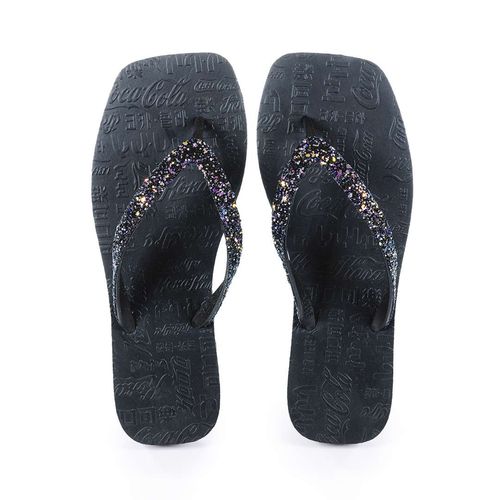 Chinelo Coca-Cola Shoes Precious Preto