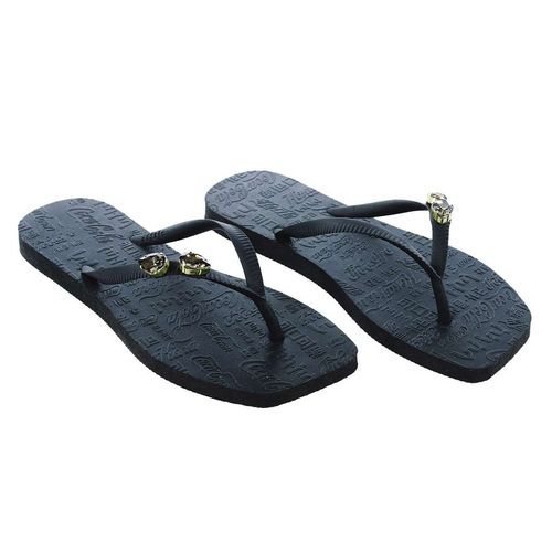 Chinelo Coca-Cola Shoes Glow Stone Preto