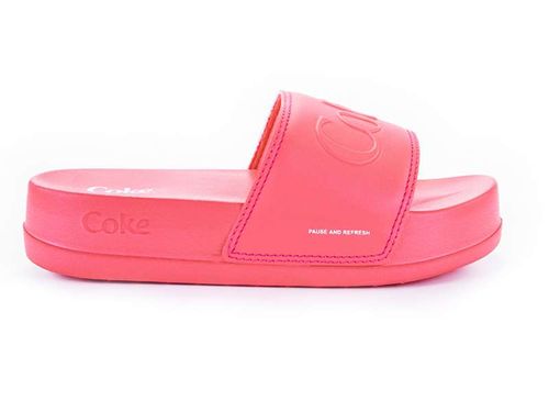 Chinelo Slide Plataforma Coke Frequency Rose Rose