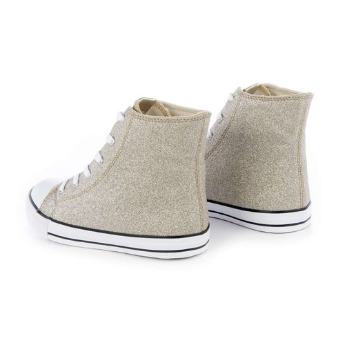 Tênis Infantil Diversão Mini Maite Hi Dourado