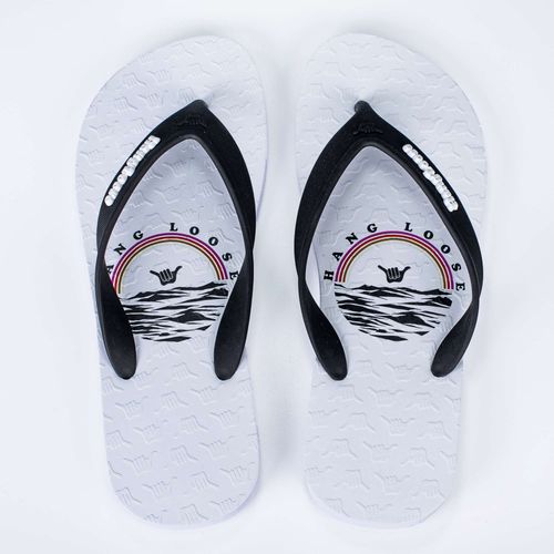 Chinelo Hang Loose Sea Branco Preto