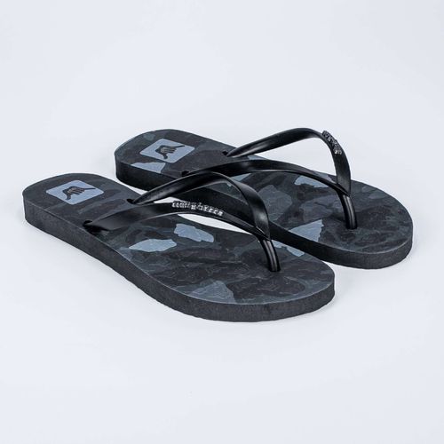 Chinelo Hang Loose Camo Feminino Preto